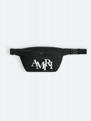 Bolsas Amiri Staggered Bum Bag Hombre Negros | BJPTCO-145