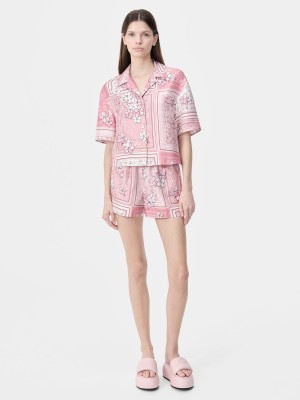 Camisas Amiri Bandana Floral Shirt Mujer Rosas | STYLWZ-746