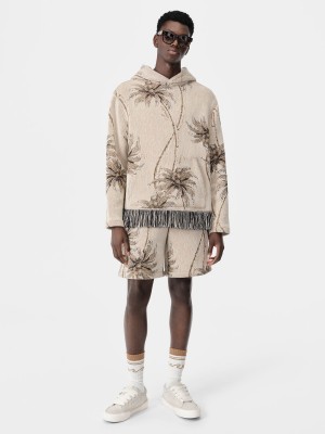 Camisas Amiri Twisted Palms Tapestry Hoodie Hombre Alabaster | HPTAMY-486