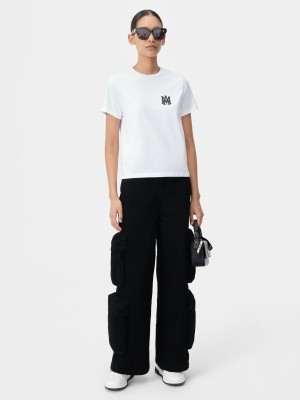 Camiseta Amiri Ma Core Logo Tee Mujer Blancos | SDNFXM-965