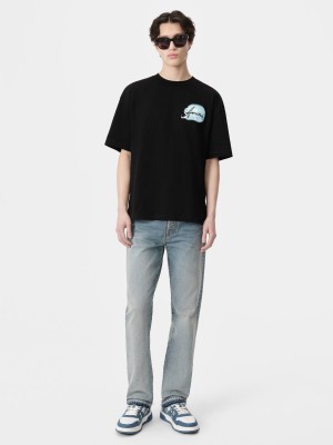 Camiseta Amiri Paradise Airbrush Tee Hombre Negros | ESTUQZ-819