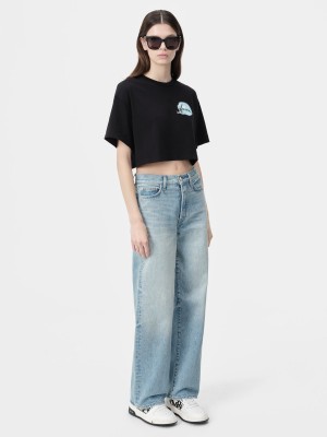 Camiseta Amiri Paradise Airbrush Tee Mujer Negros | RHXZYO-193