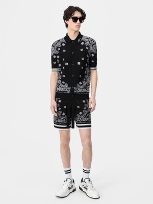 Prendas De Punto Amiri Bandana Short Hombre Negros | AHQFZS-071