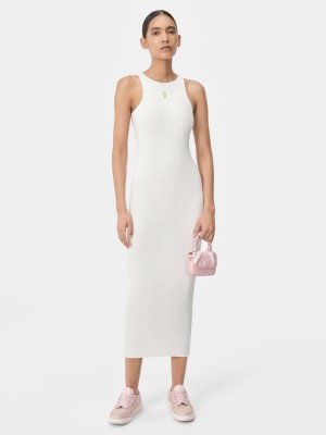 Prendas De Punto Amiri Stacked Maxi Dress Mujer Alabaster | OXLRUF-705