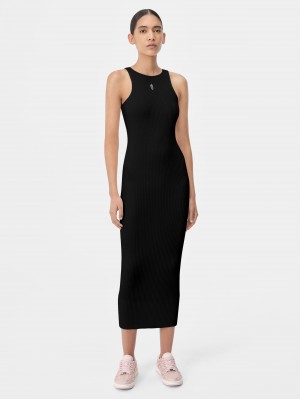 Prendas De Punto Amiri Stacked Maxi Dress Mujer Negros | VYCOBQ-147