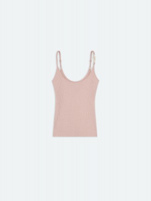 Prendas De Punto Amiri Vertical Tank Top Mujer Cork | MOJQFA-524