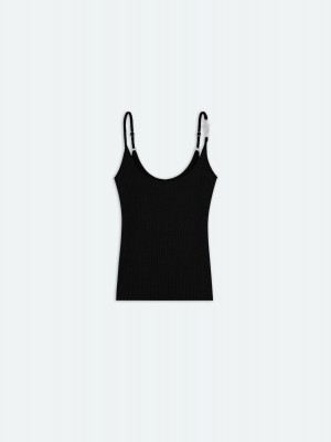 Prendas De Punto Amiri Vertical Tank Top Mujer Negros | AULBPV-329