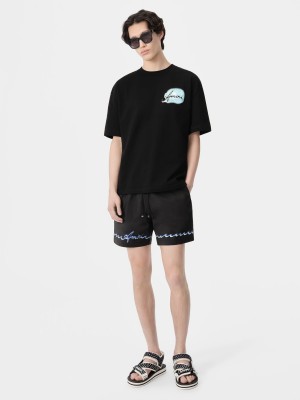 Ropa de Baño Amiri Wave Swim Trunk Hombre Negros | WPMVRB-870