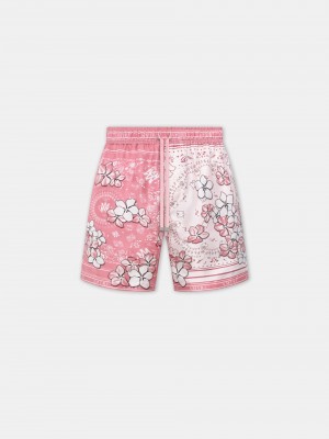Short Amiri Bandana Floral Short Hombre Rosas | ADNLYJ-739