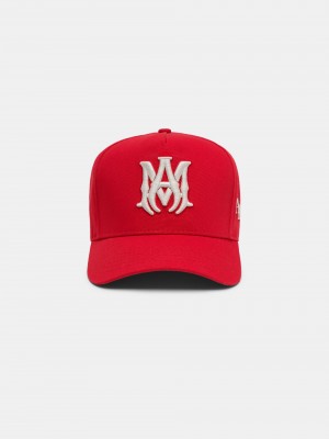 Sombreros Amiri Ma Staggered Full Canvas Hat Hombre Rojos | PYIFCO-768