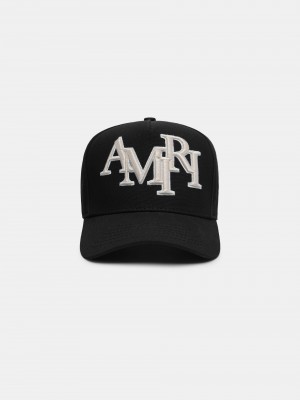 Sombreros Amiri Staggered Canvas Hat Hombre Negros | ORQNSK-190