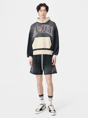 Sudaderas Amiri Vintage Oversized Hoodie Hombre Negros | HACRTI-063
