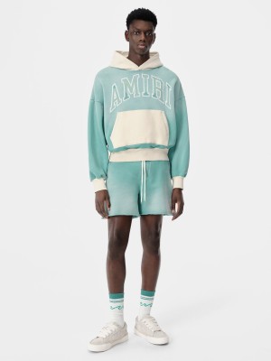 Sudaderas Amiri Vintage Oversized Hoodie Hombre Azules | TQMAXR-273