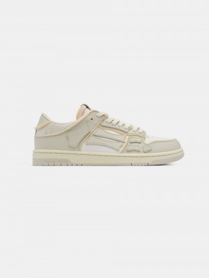 Tenis Amiri Collegiate Skel-top Low Mujer Blancos | GMVCRD-614