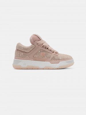 Tenis Amiri Crystal Ma-1 Mujer Rosas | OUAITC-304