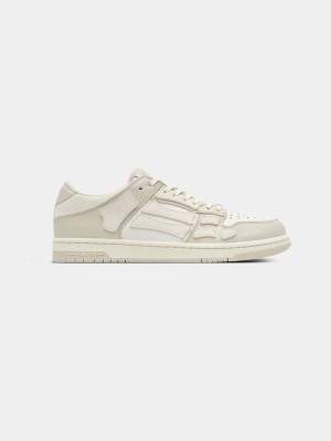 Tenis Amiri Skel-top Low Mujer Alabaster | BHDYIW-379