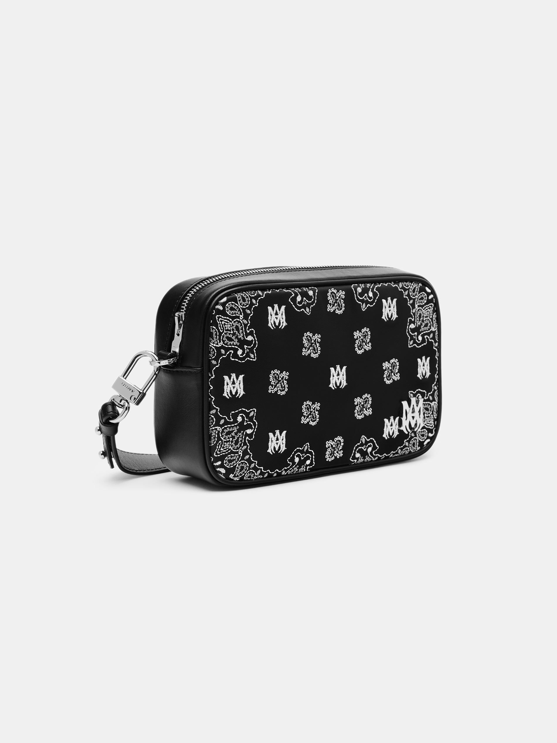 Bolsas Amiri Bandana Embroidered Camera Case Hombre Negros | JEWFRV-691