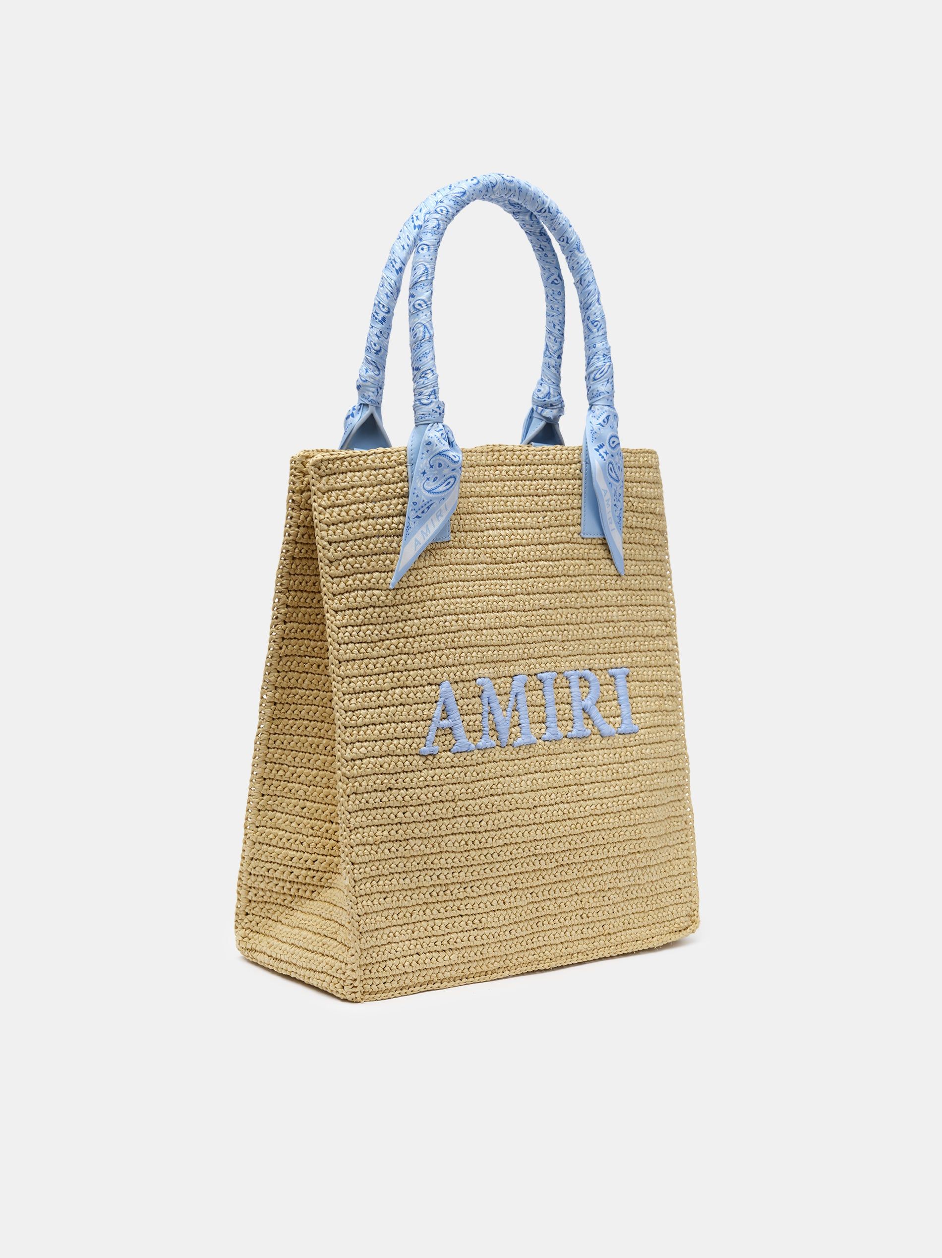 Bolsas Amiri Raffia Tote Hombre Azules | QXCYZE-649