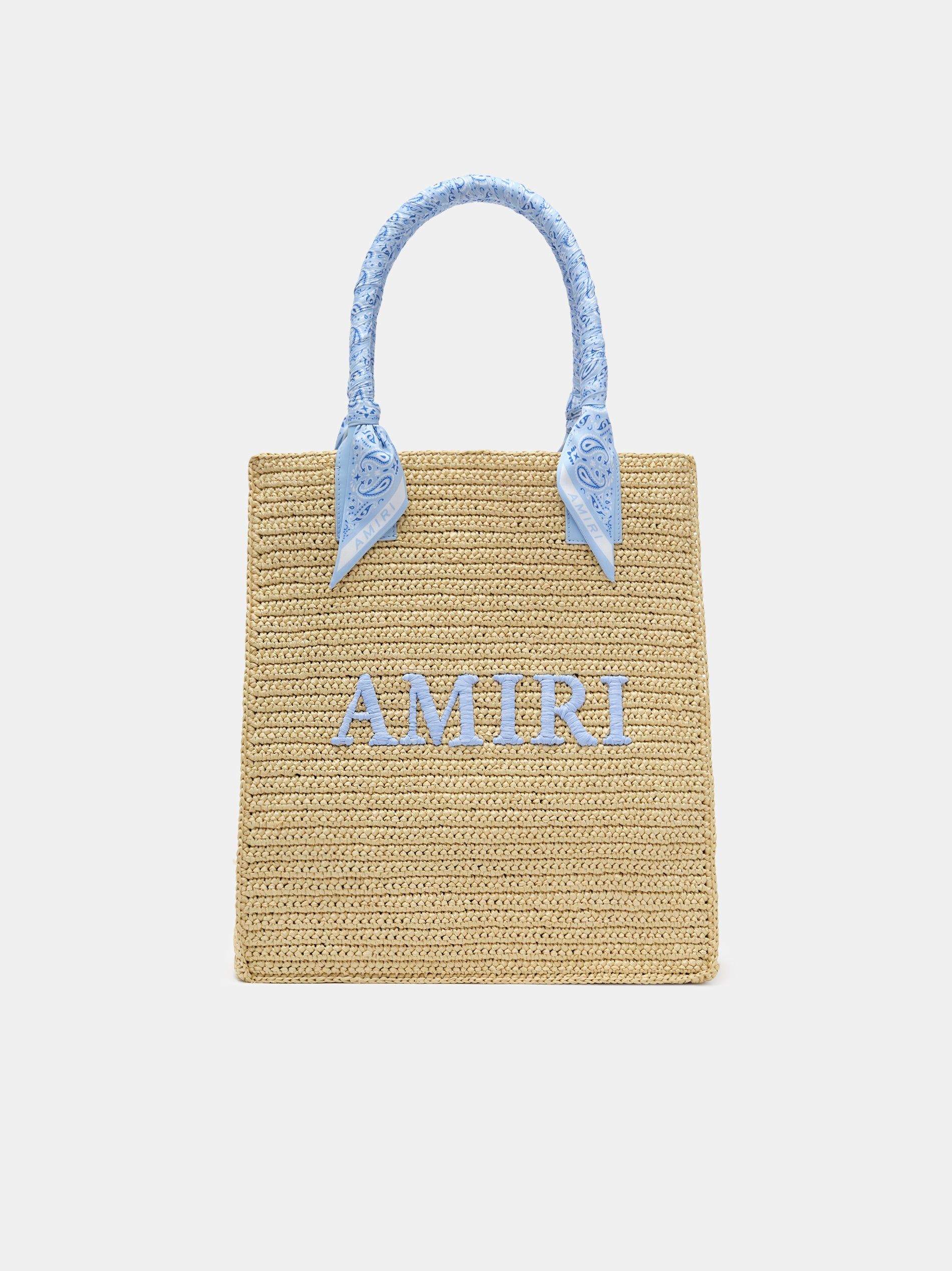 Bolsas Amiri Raffia Tote Hombre Azules | QXCYZE-649