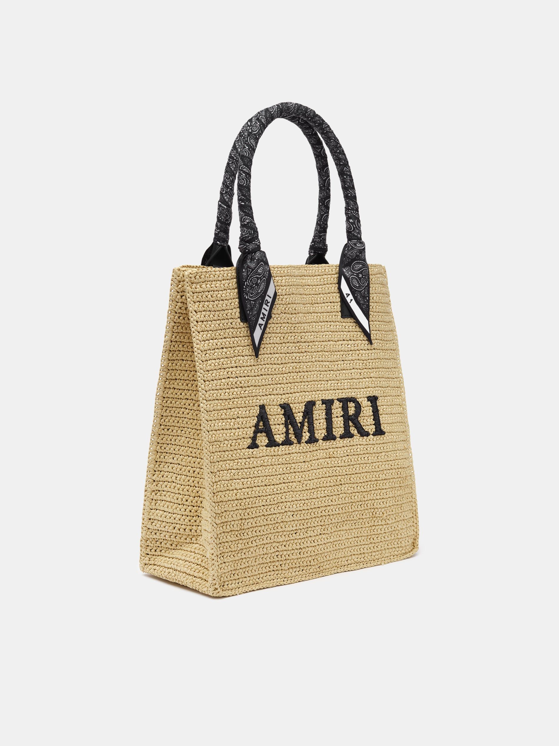 Bolsas Amiri Raffia Tote Hombre Negros | RWMAVK-905