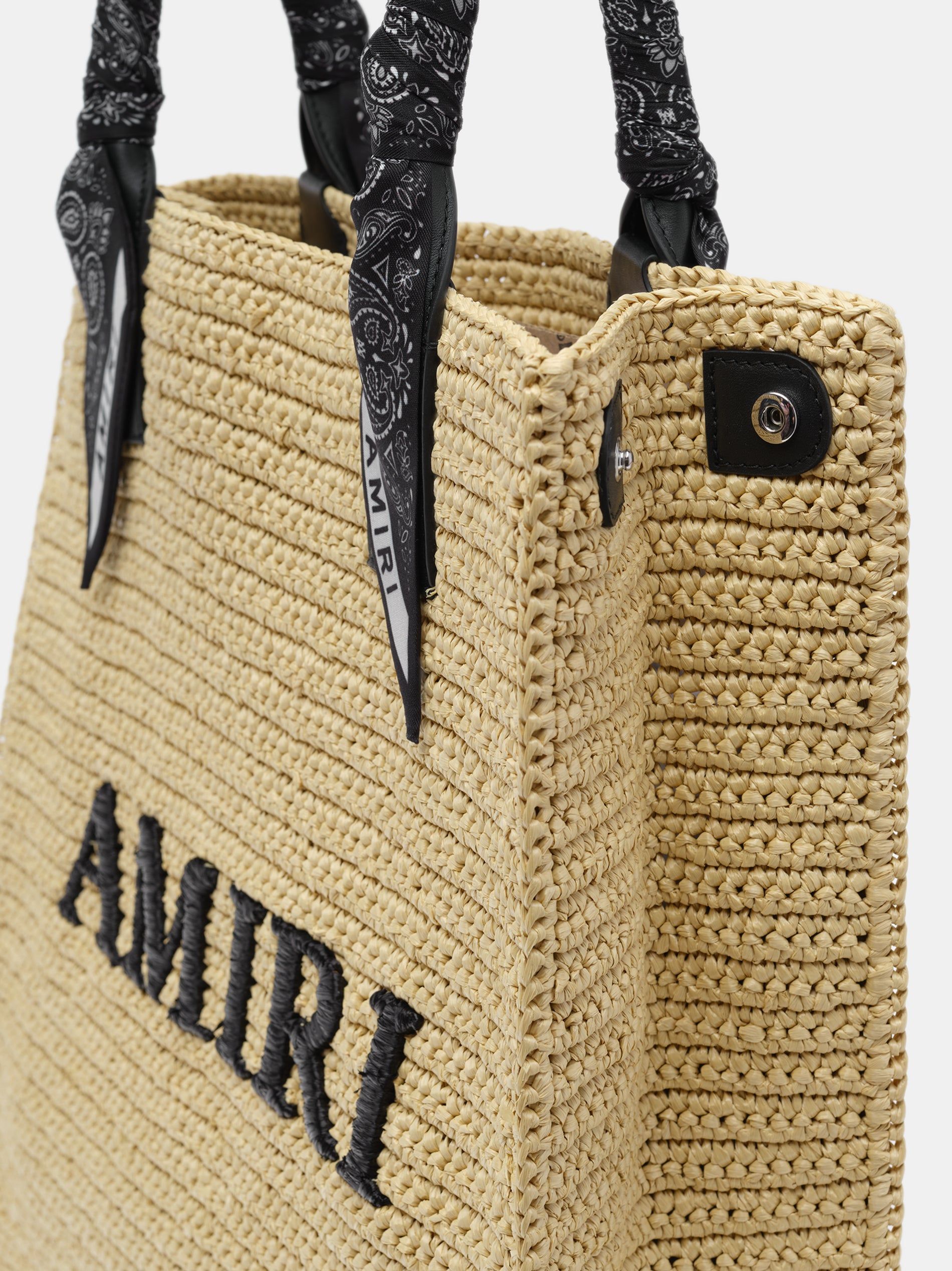 Bolsas Amiri Raffia Tote Hombre Negros | RWMAVK-905
