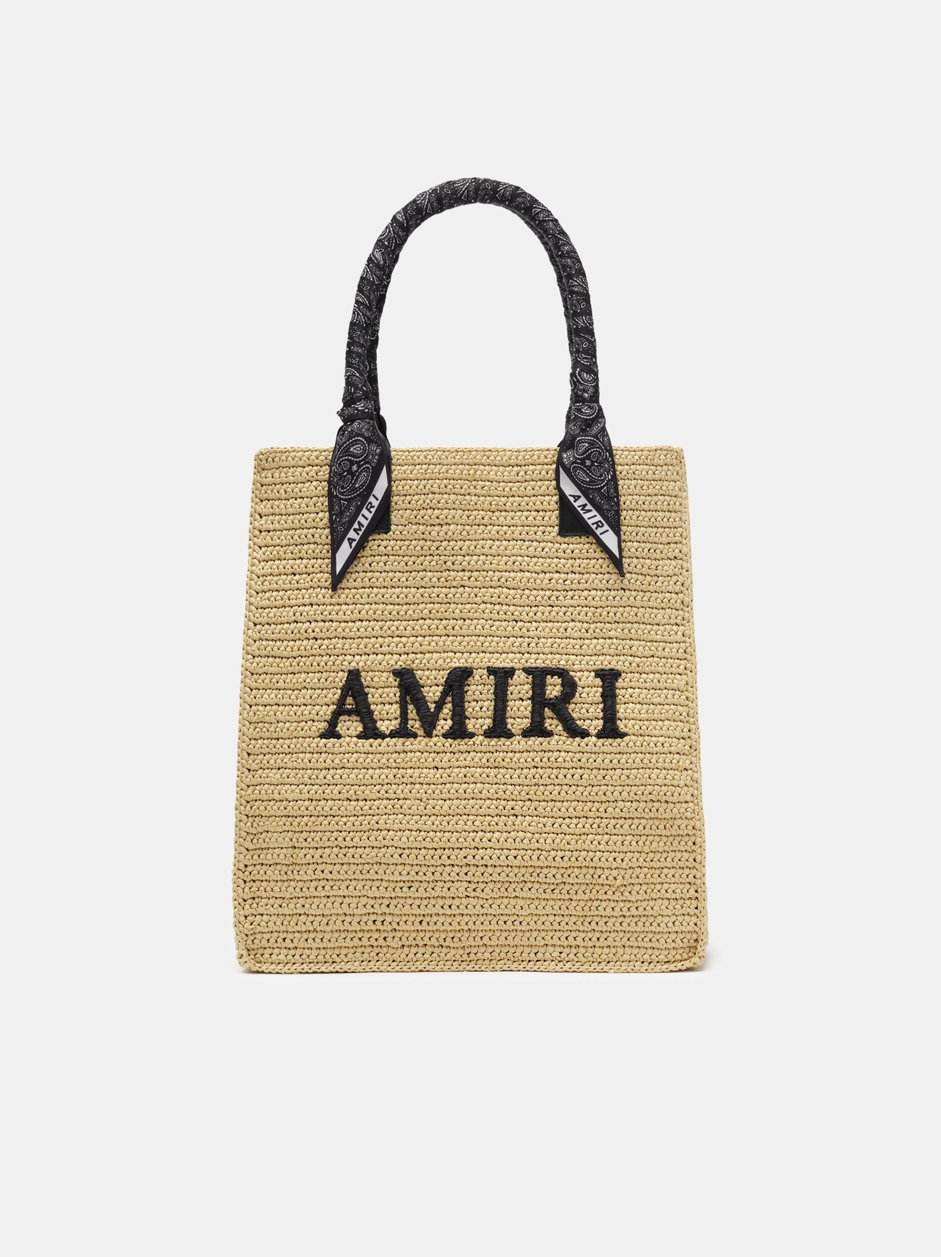 Bolsas Amiri Raffia Tote Hombre Negros | RWMAVK-905