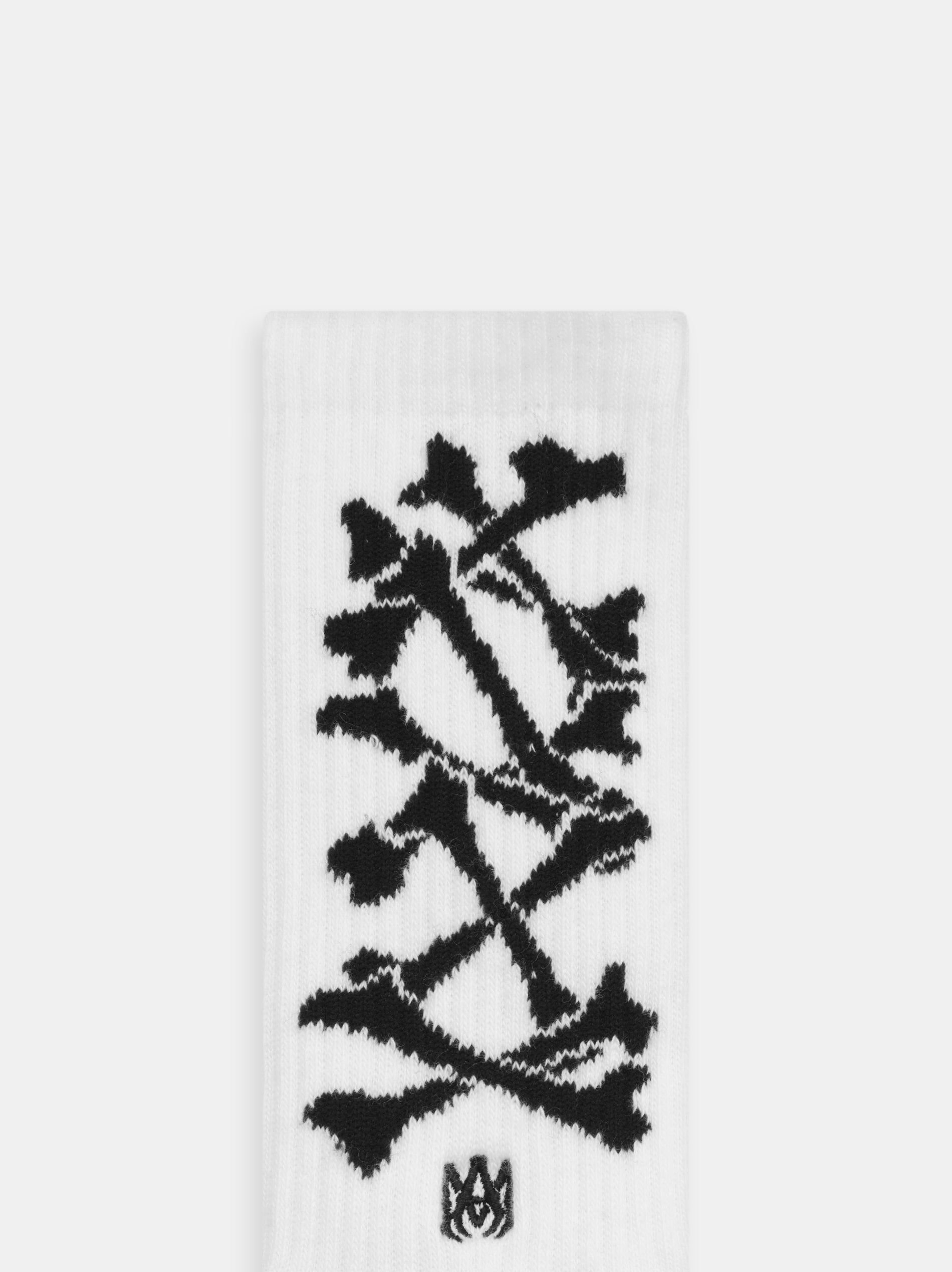 Calcetines Amiri Bones Stacked Socks Hombre Blancos Negros | RKFLXJ-470