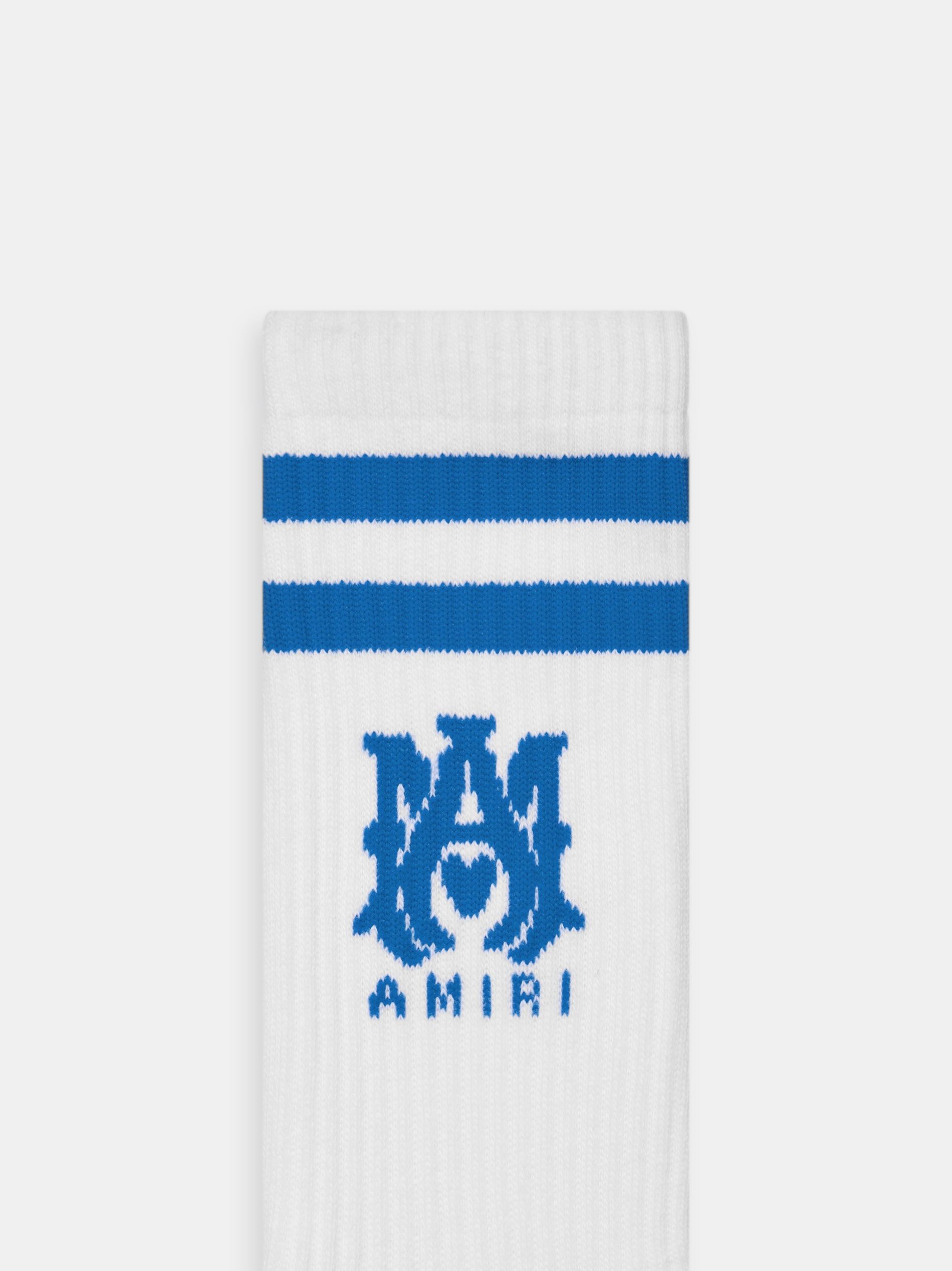 Calcetines Amiri Ma Stripe Socks Hombre Blancos Azules | SLAUKC-617