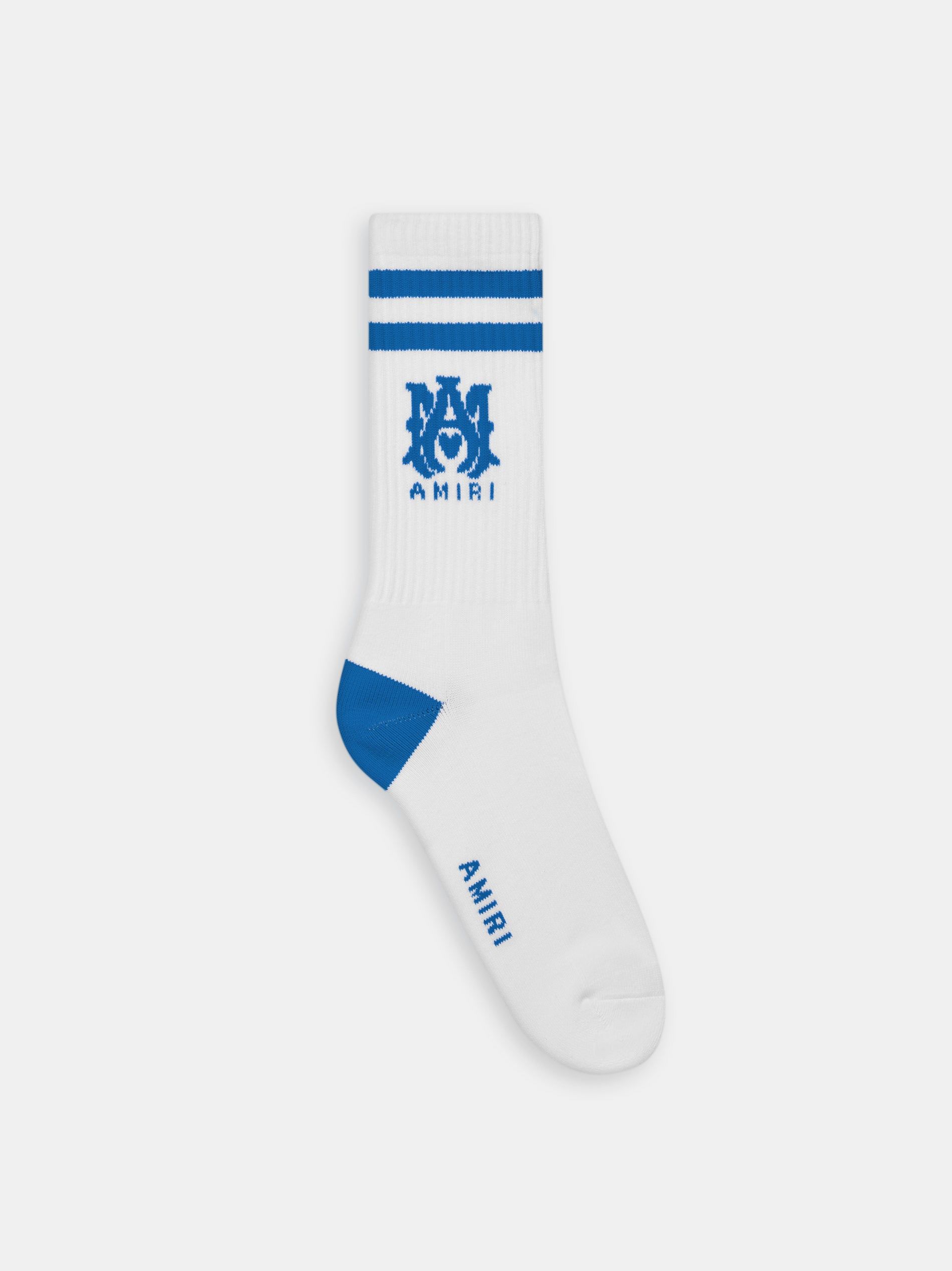 Calcetines Amiri Ma Stripe Socks Hombre Blancos Azules | SLAUKC-617