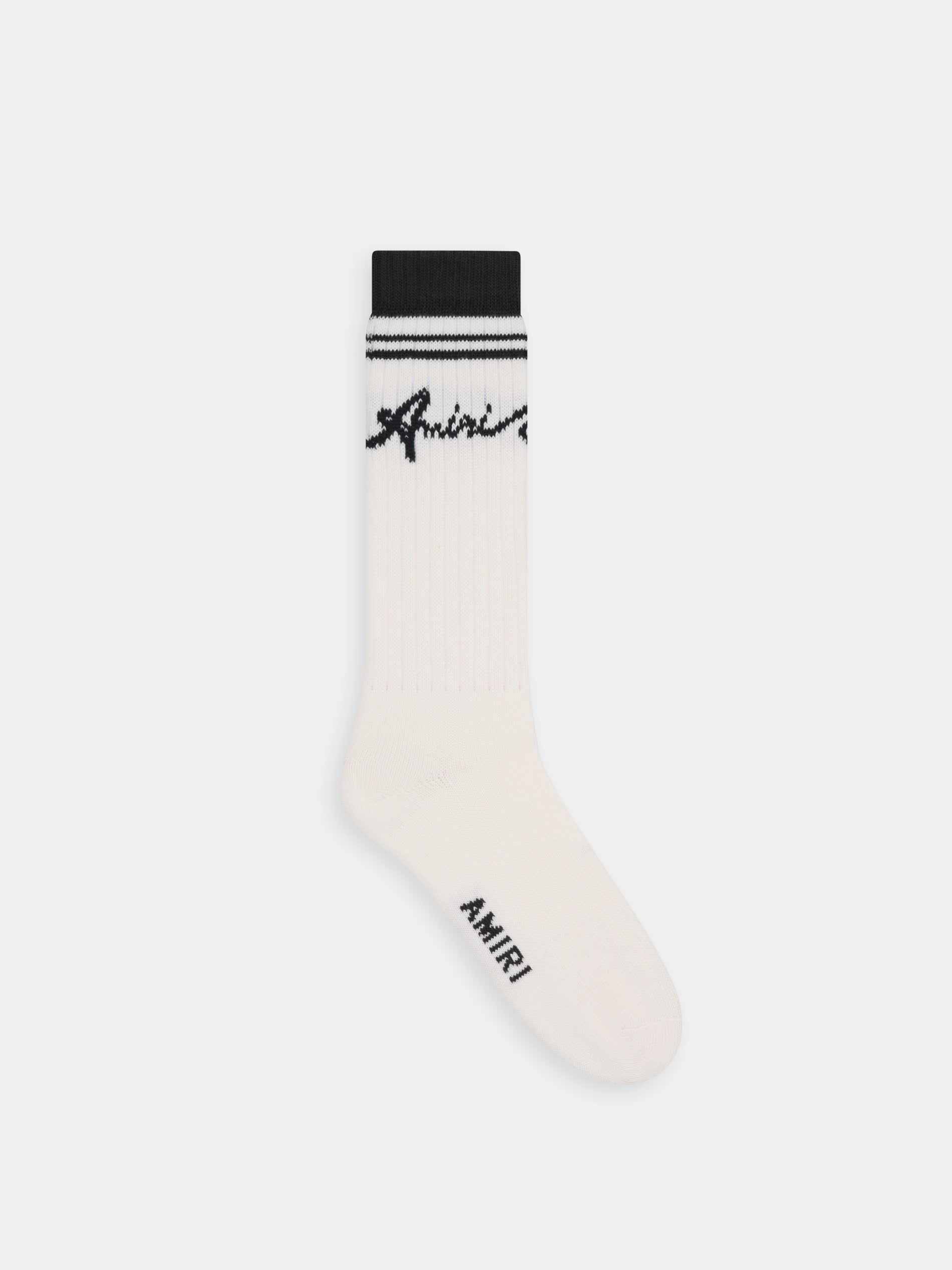 Calcetines Amiri Wave Socks Hombre Negros | HWJIQV-185