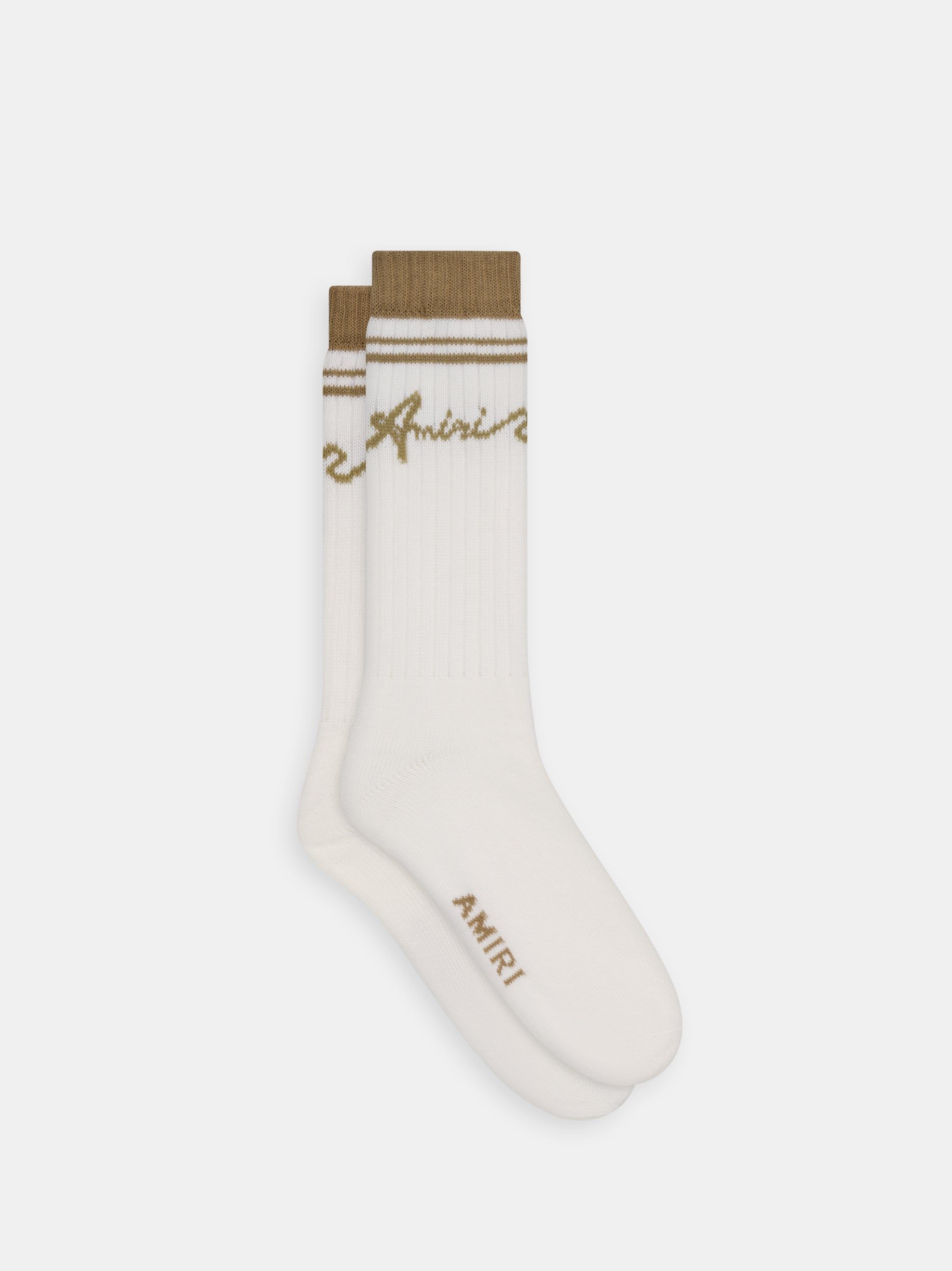 Calcetines Amiri Wave Socks Hombre Toasted Coconut | CQIVSZ-907