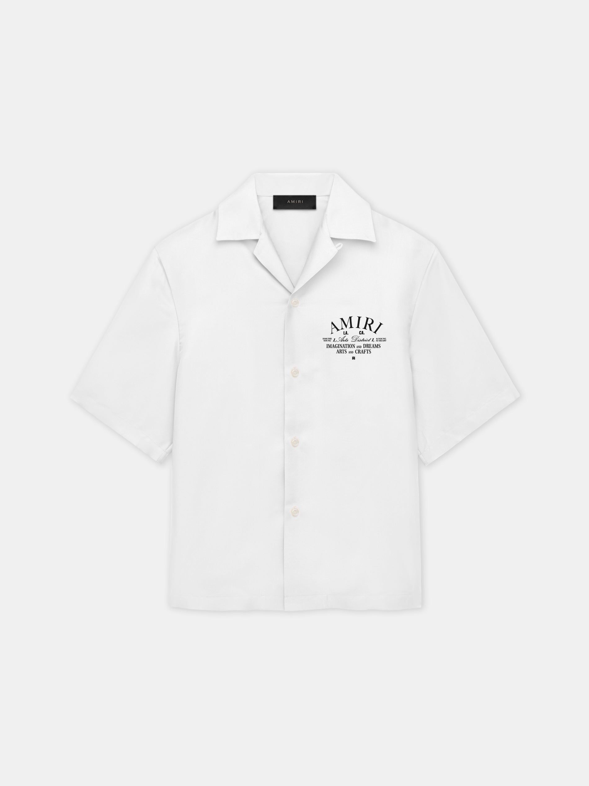 Camisas Amiri Arts District Camp Shirt Hombre Blancos | FEGJYO-468