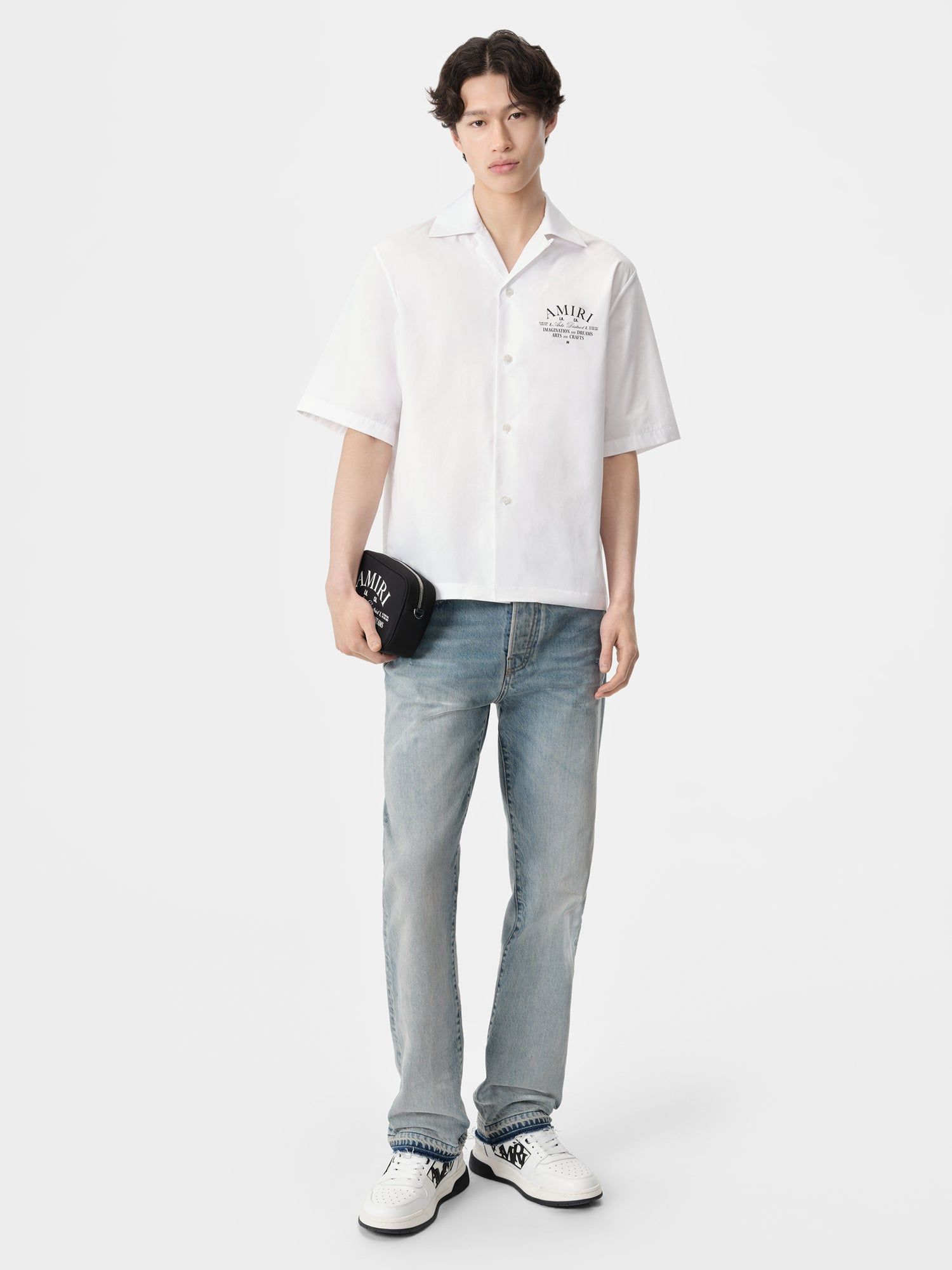 Camisas Amiri Arts District Camp Shirt Hombre Blancos | FEGJYO-468