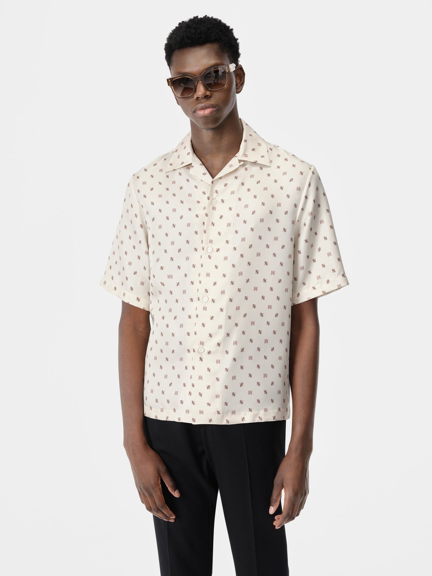 Camisas Amiri Ma Paisley Bowling Shirt Hombre Birch | MGUPJT-295