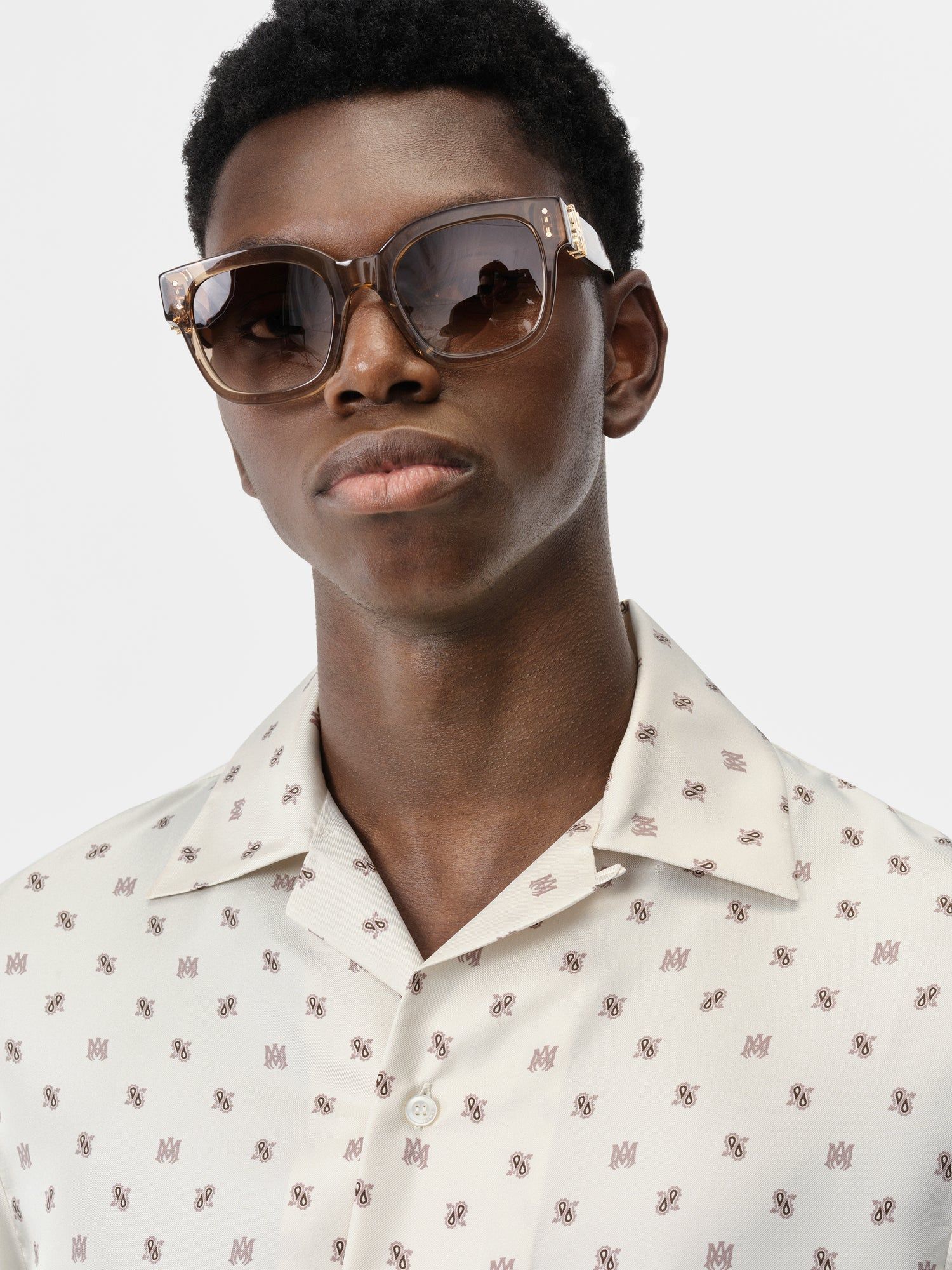 Camisas Amiri Ma Paisley Bowling Shirt Hombre Birch | MGUPJT-295