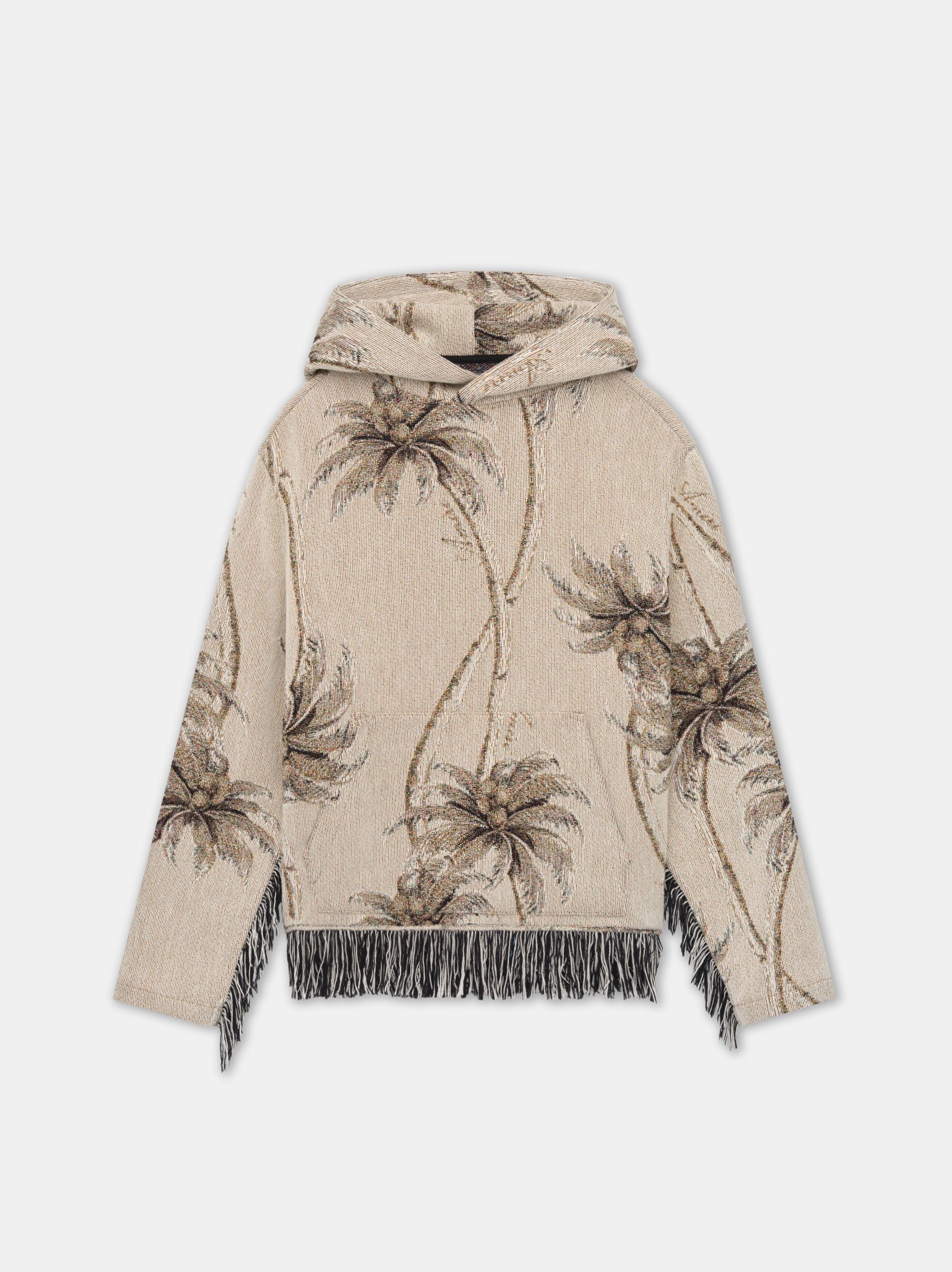 Camisas Amiri Twisted Palms Tapestry Hoodie Hombre Alabaster | HPTAMY-486