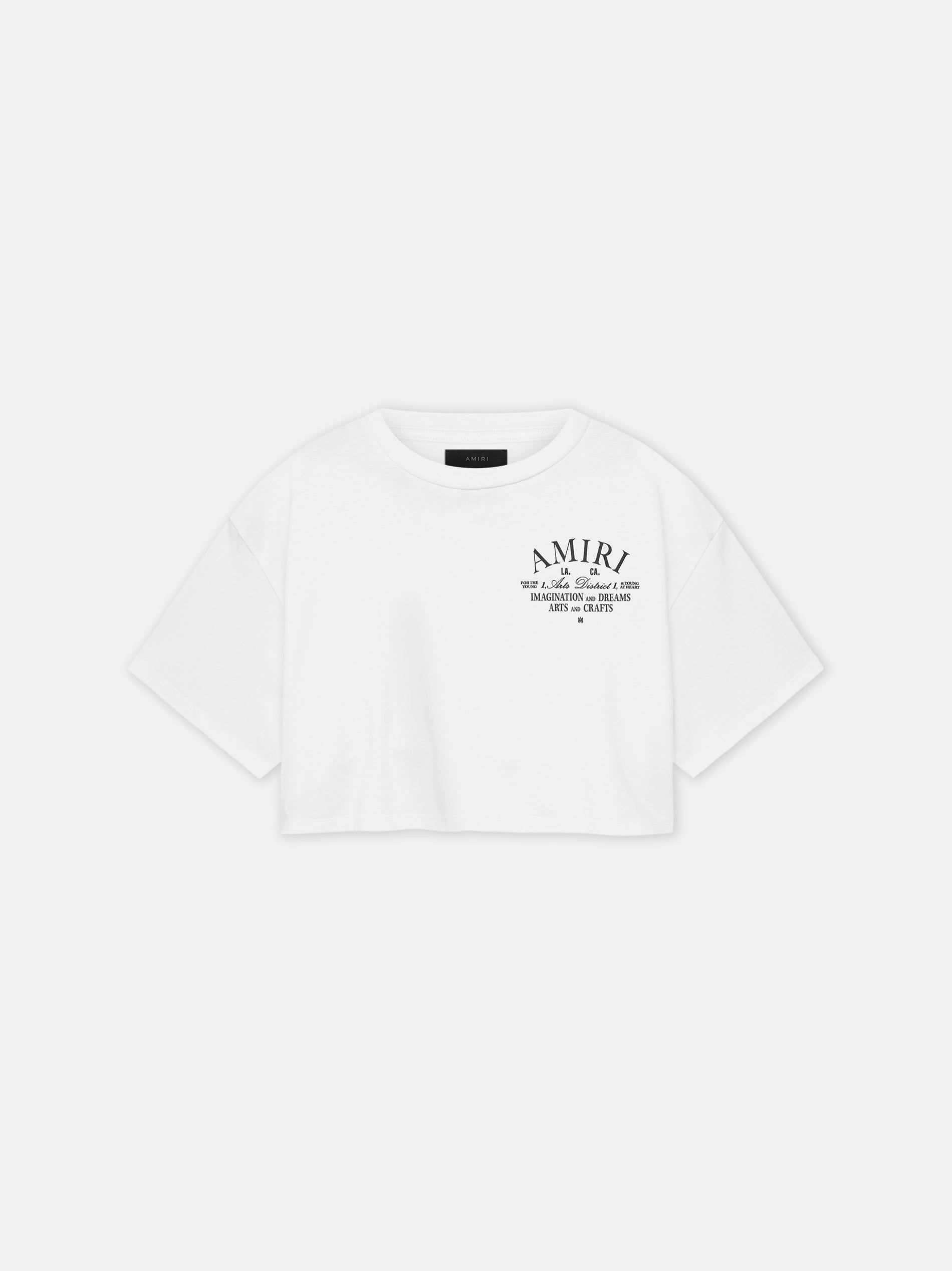 Camiseta Amiri Arts District Cropped Tee Mujer Blancos | FWRMHL-416