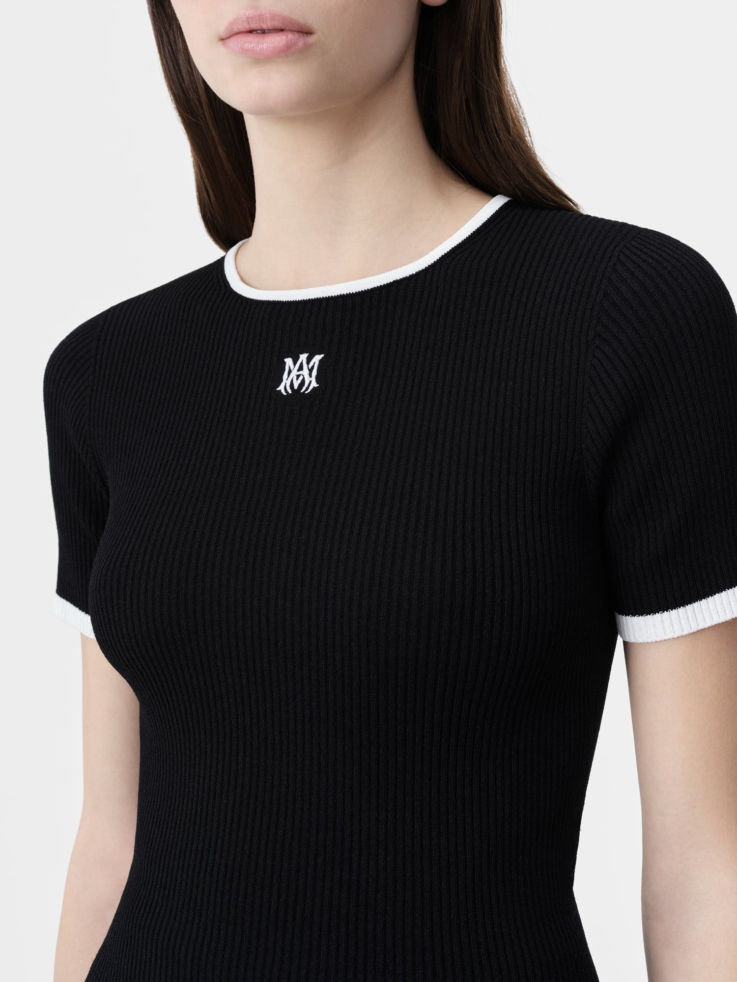 Camiseta Amiri Ma Baby Tee Mujer Negros | YLCEFG-921