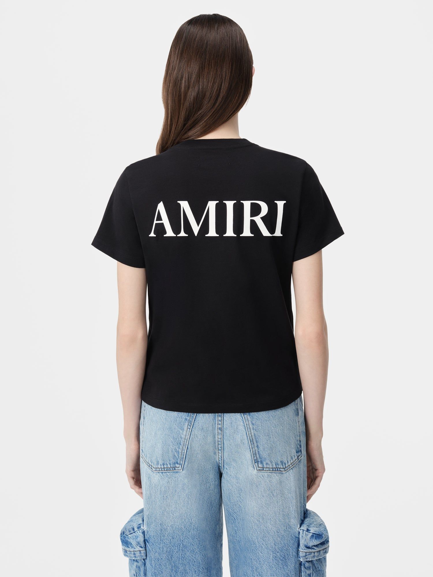 Camiseta Amiri Ma Core Logo Tee Mujer Negros | VJDSBM-742