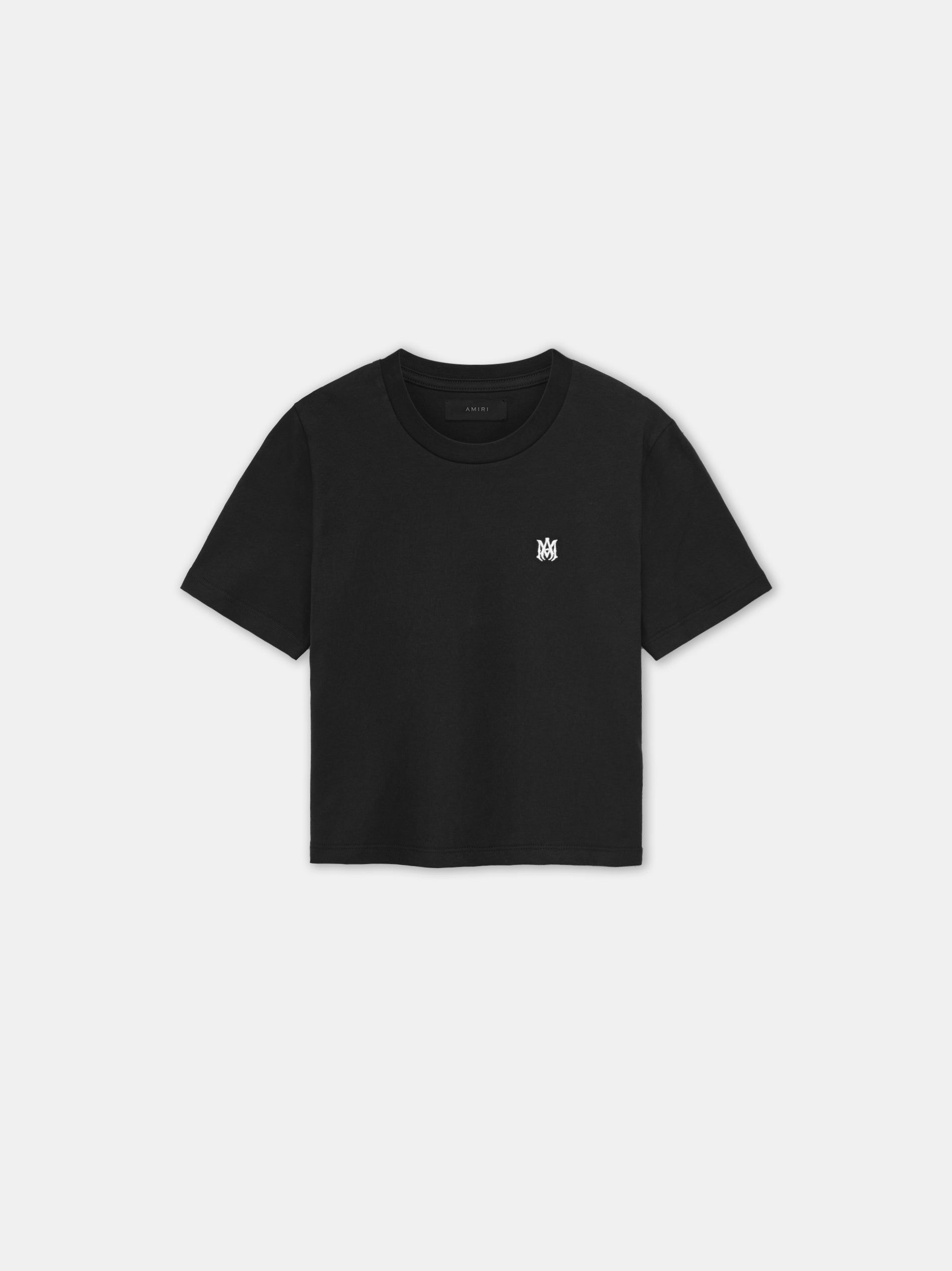 Camiseta Amiri Ma Embroidered Baby Tee Mujer Negros | LJEWQT-204