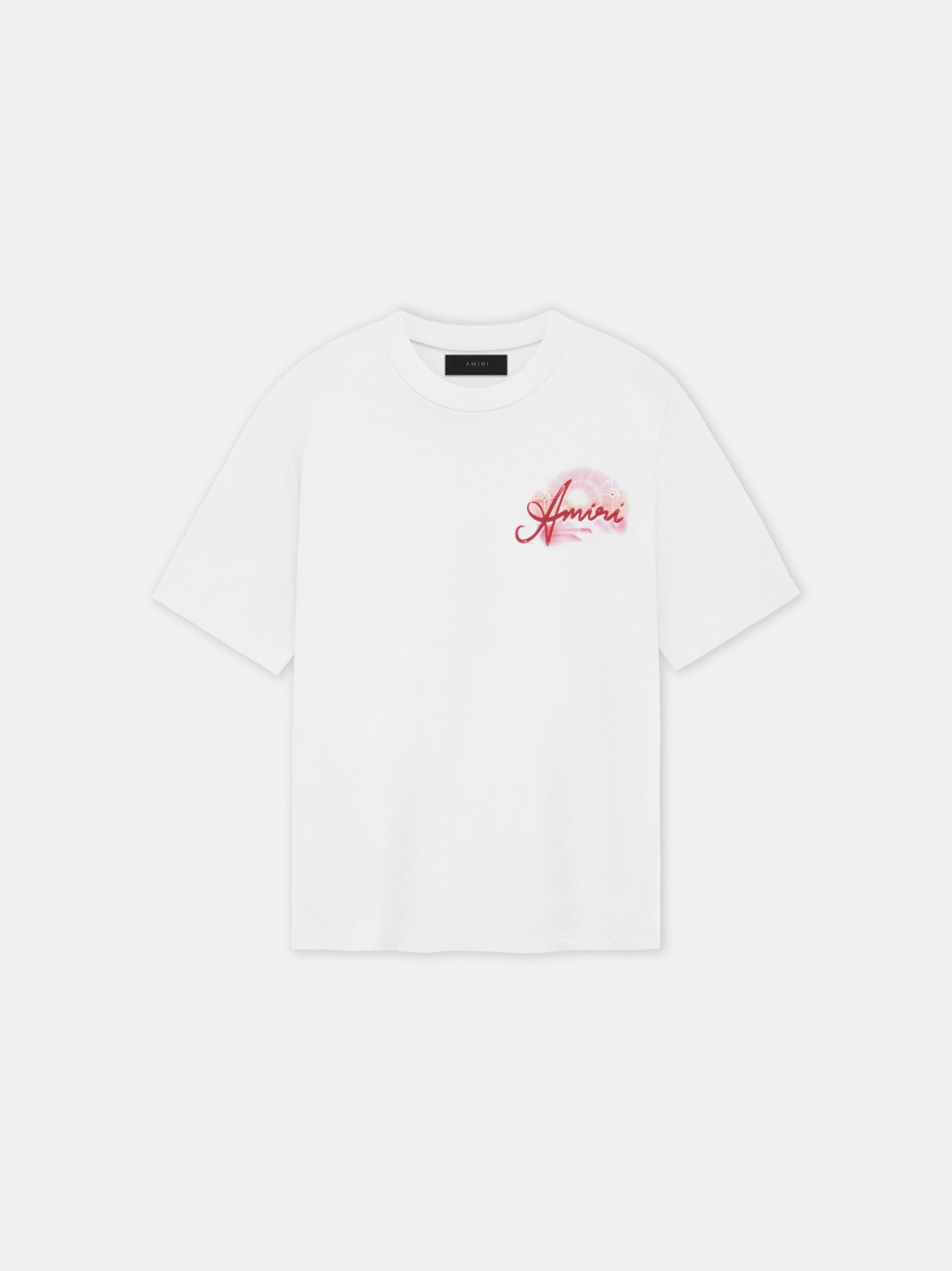 Camiseta Amiri Paradise Airbrush Tee Hombre Blancos | MRWDUJ-836