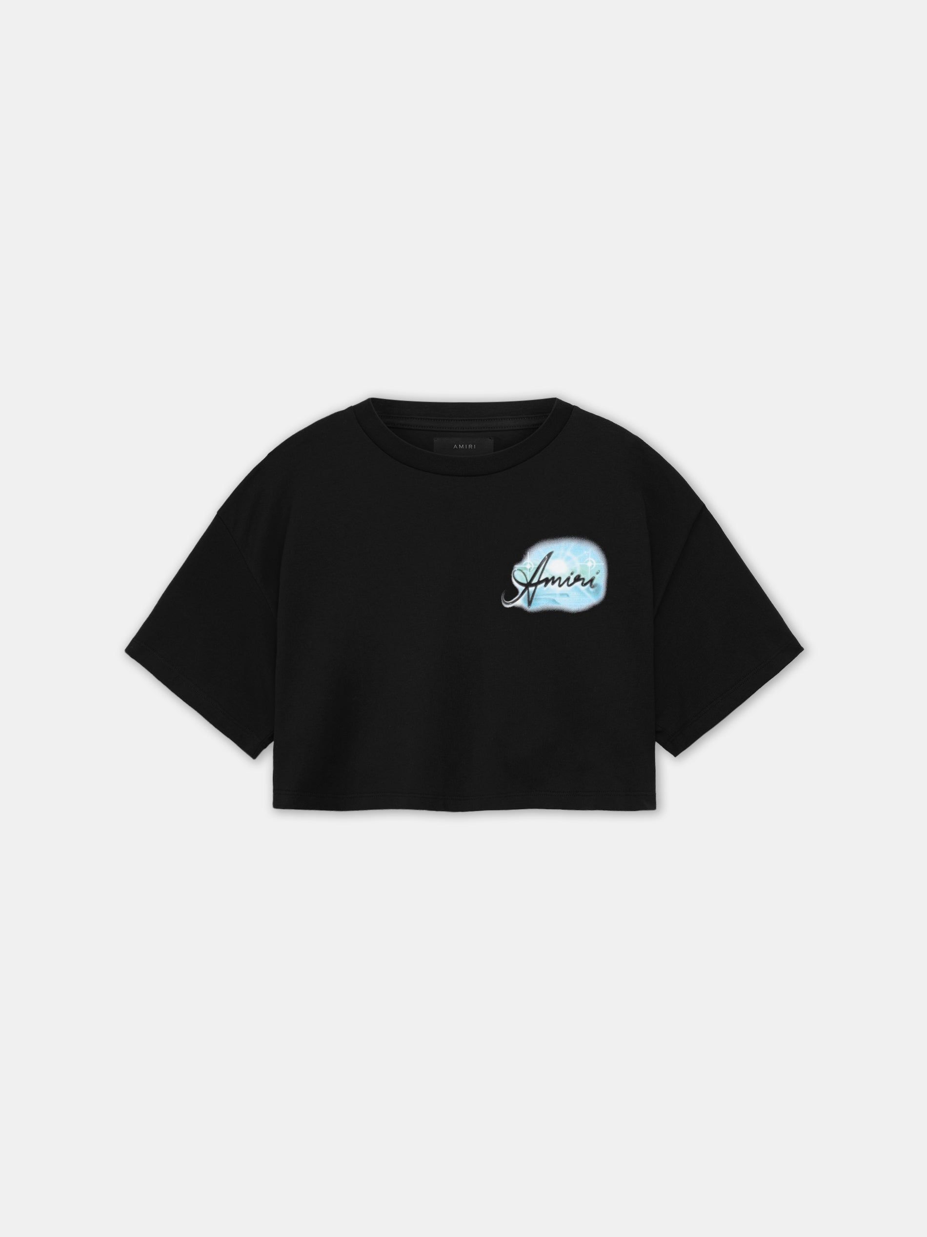 Camiseta Amiri Paradise Airbrush Tee Mujer Negros | RHXZYO-193