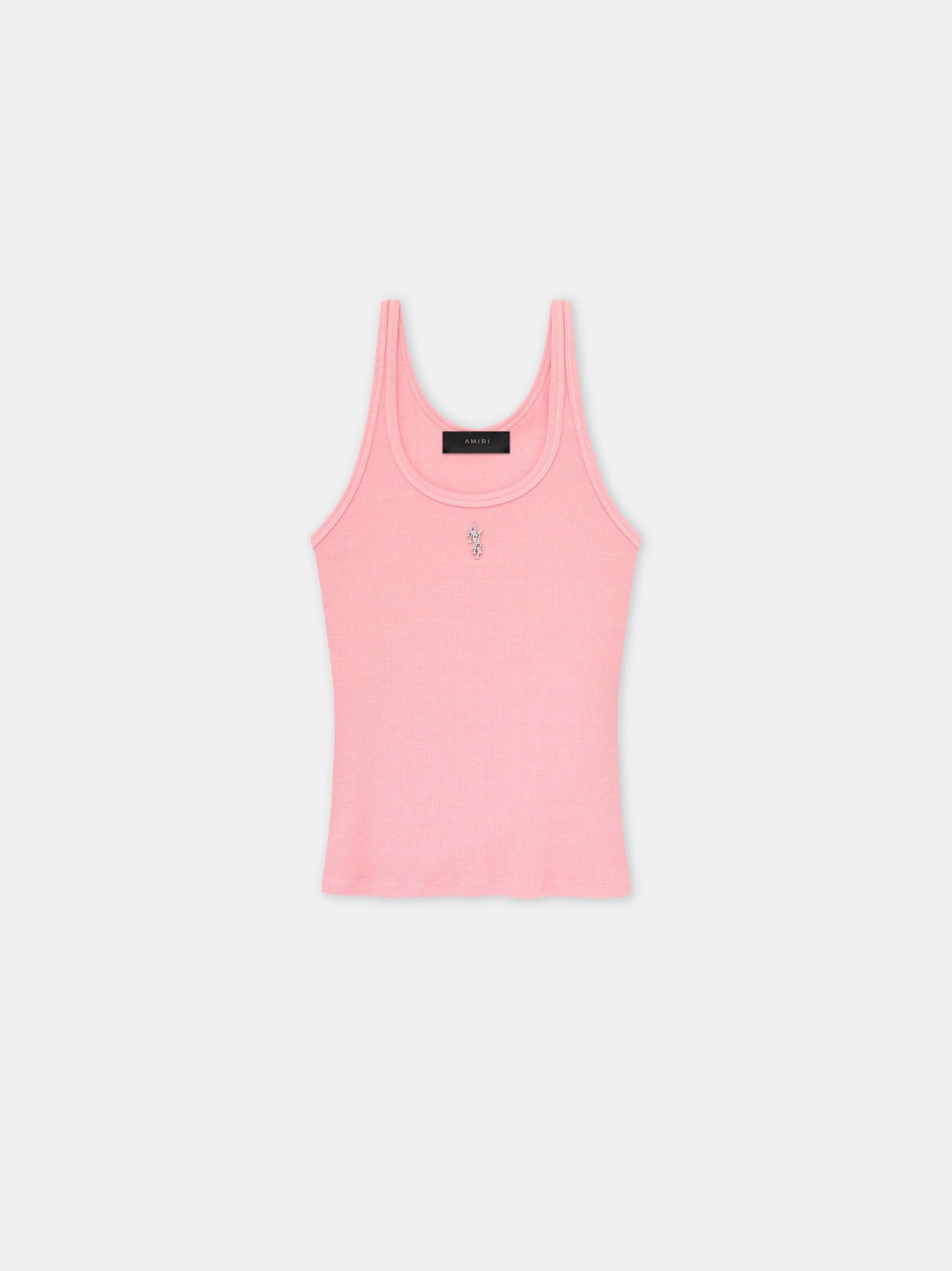 Camiseta Amiri Stacked Ribbed Tank Mujer Rosas | CGKNDO-519