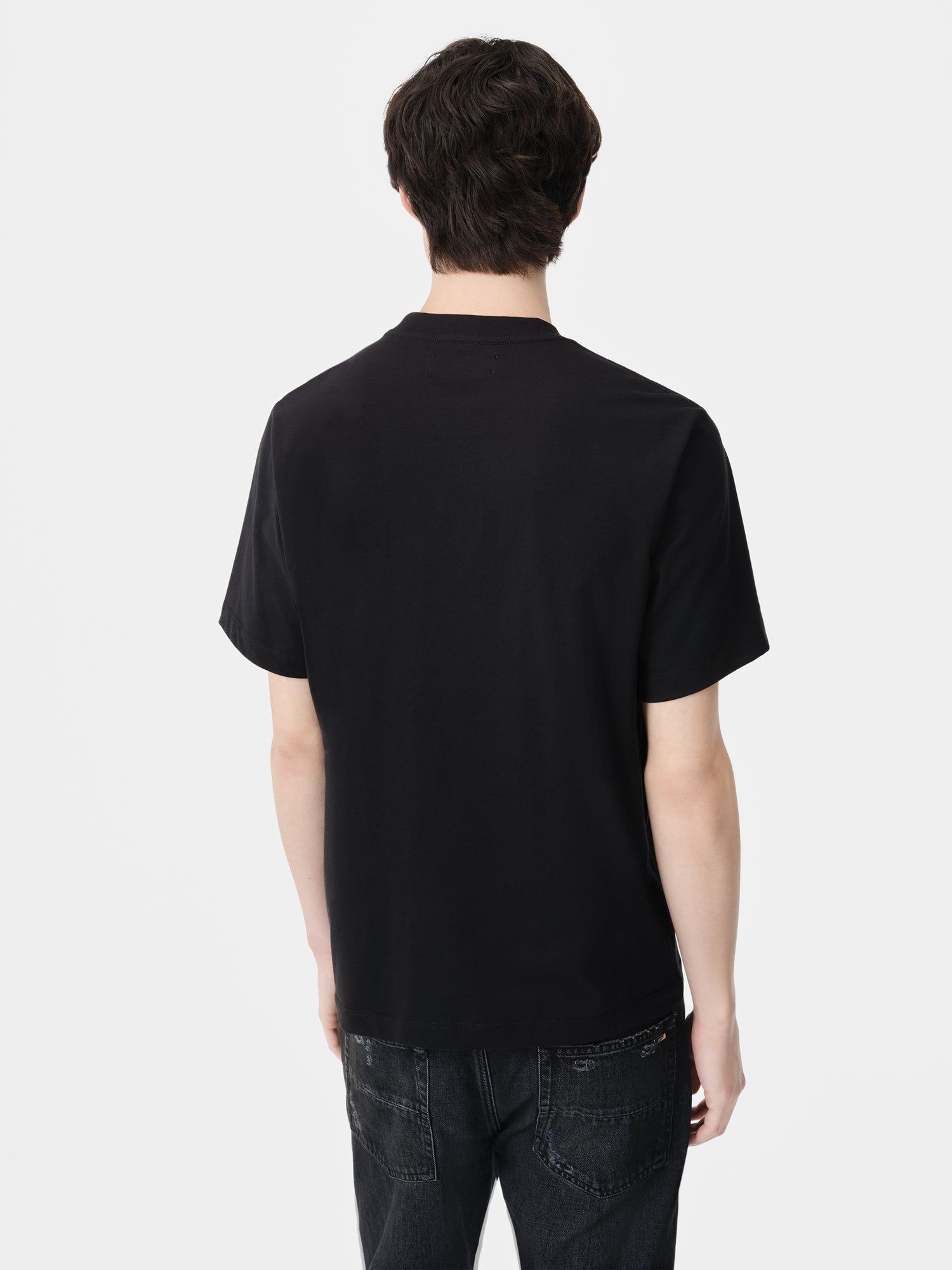 Camiseta Amiri Staggered Tee Hombre Negros | FGJNBT-251