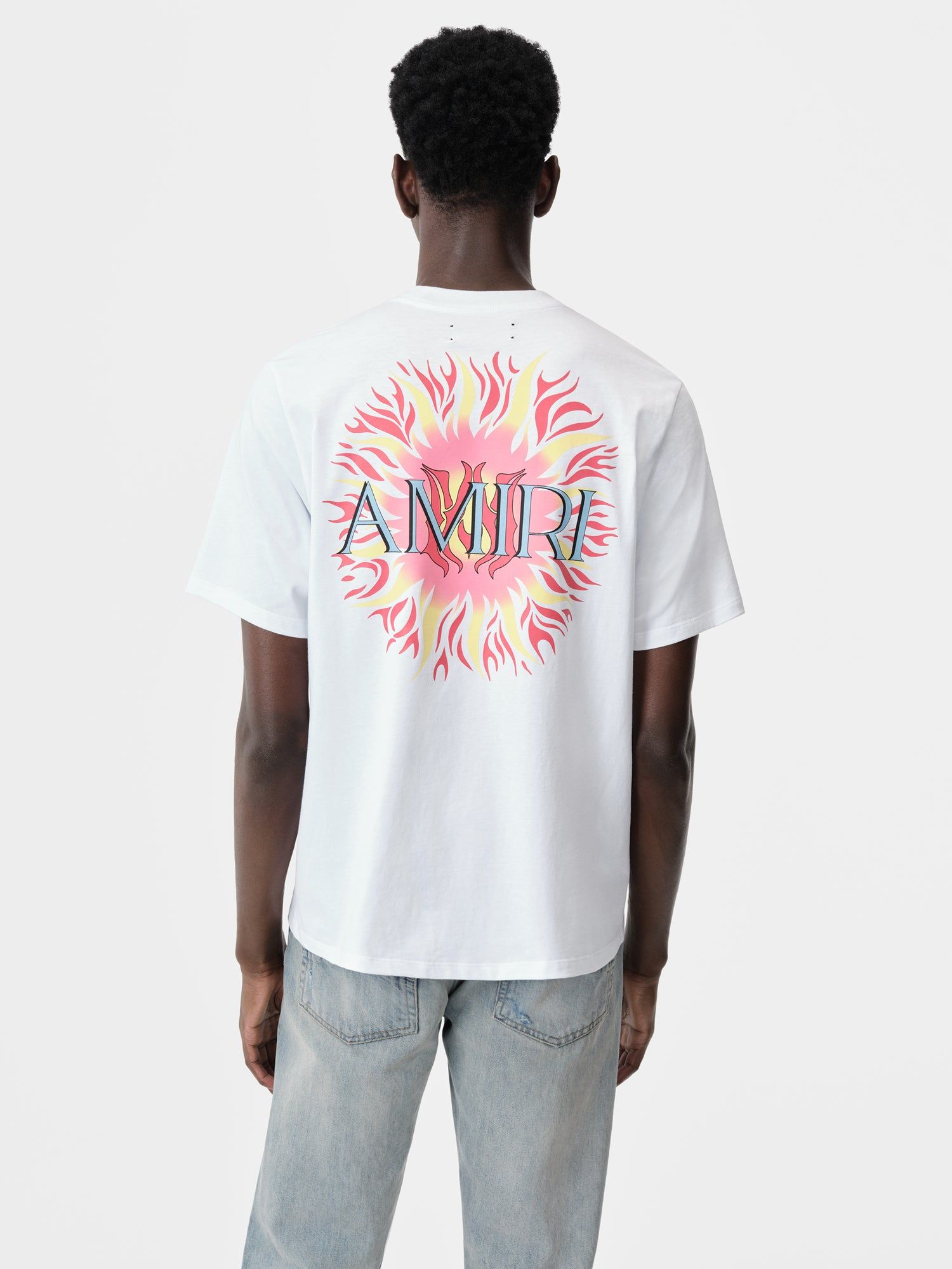 Camiseta Amiri Sun Tee Hombre Blancos | HZBPGW-981