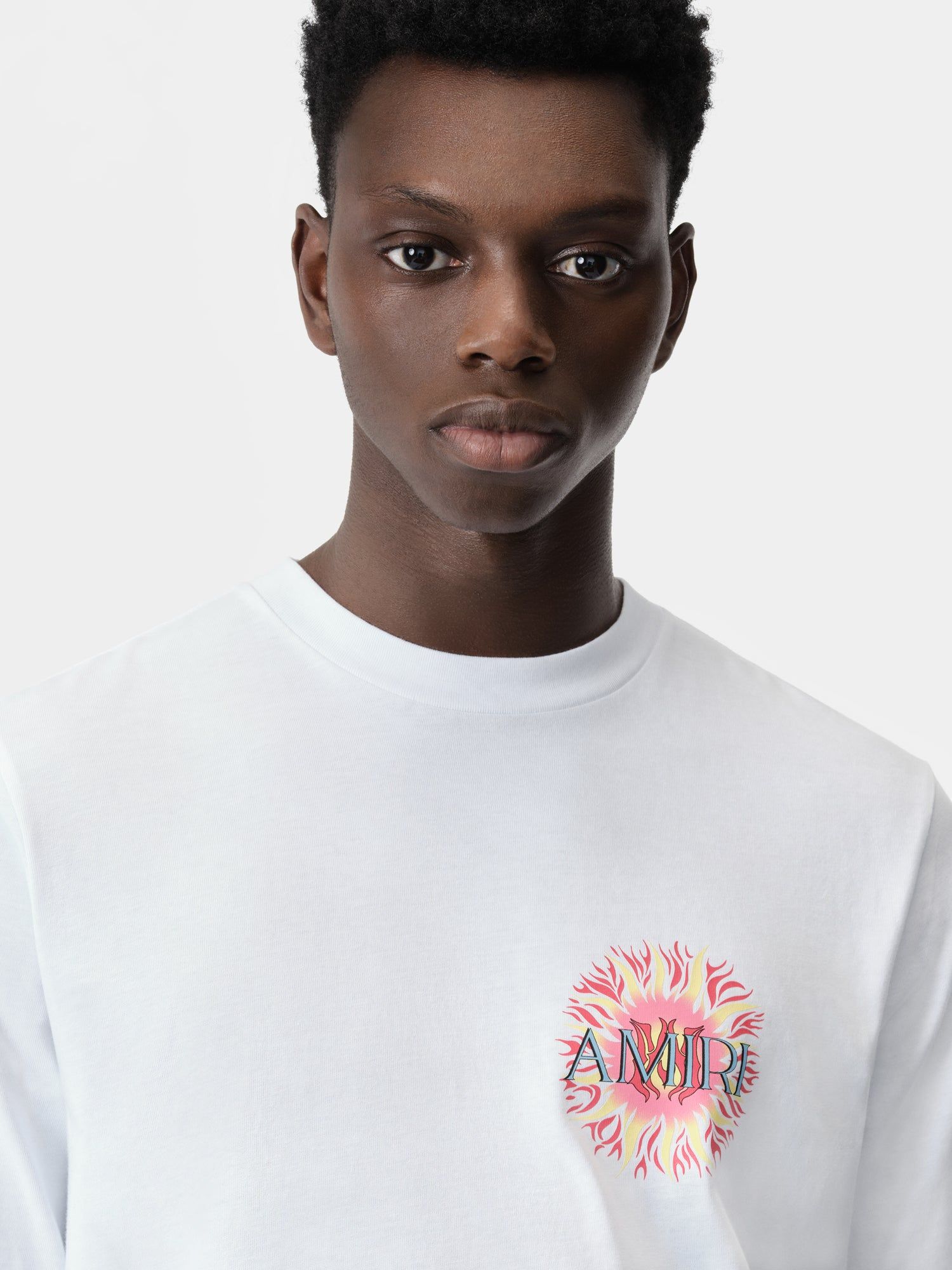 Camiseta Amiri Sun Tee Hombre Blancos | HZBPGW-981