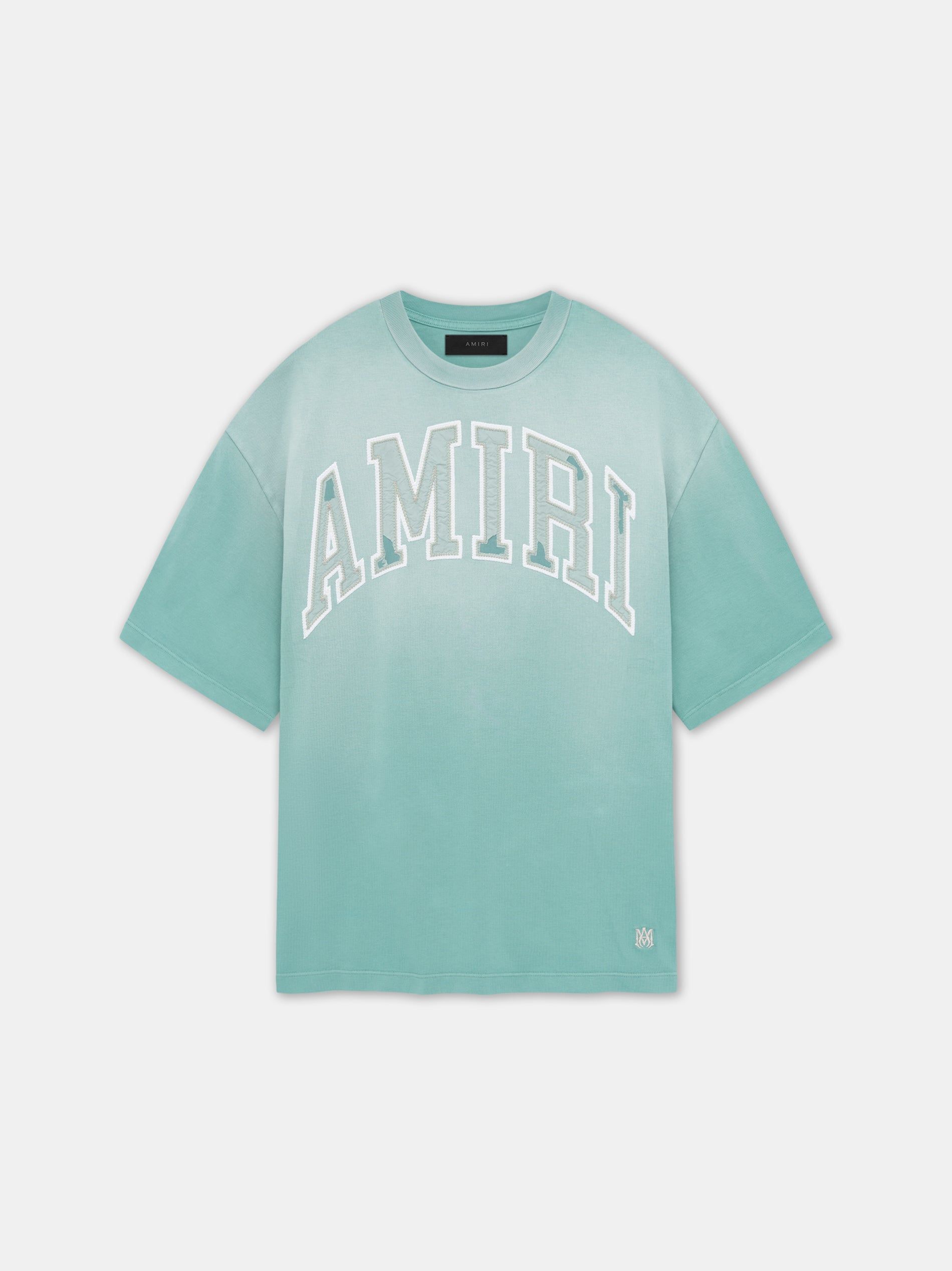 Camiseta Amiri Vintage Oversized Tee Hombre Azules | EOSHQF-307