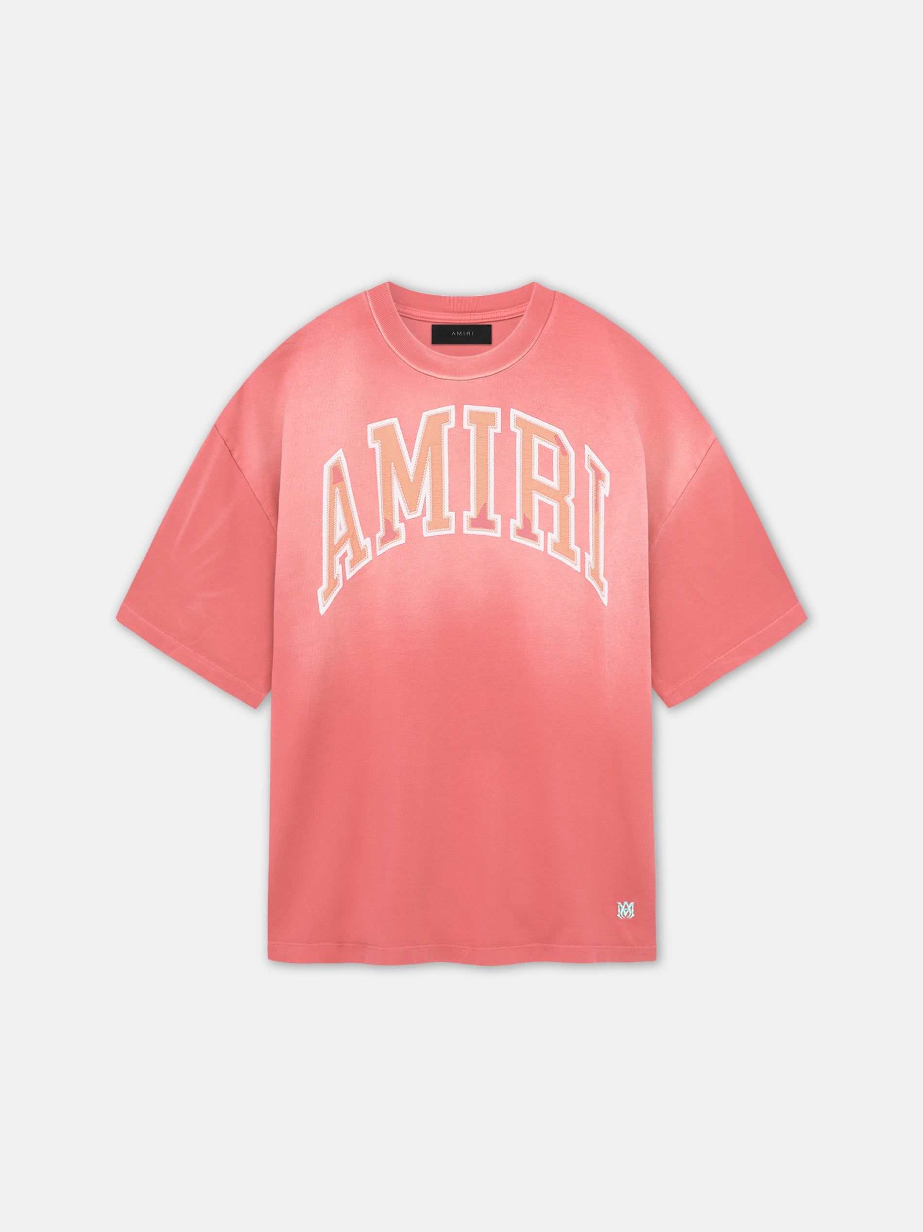 Camiseta Amiri Vintage Oversized Tee Hombre Cranberry | CLINWP-259