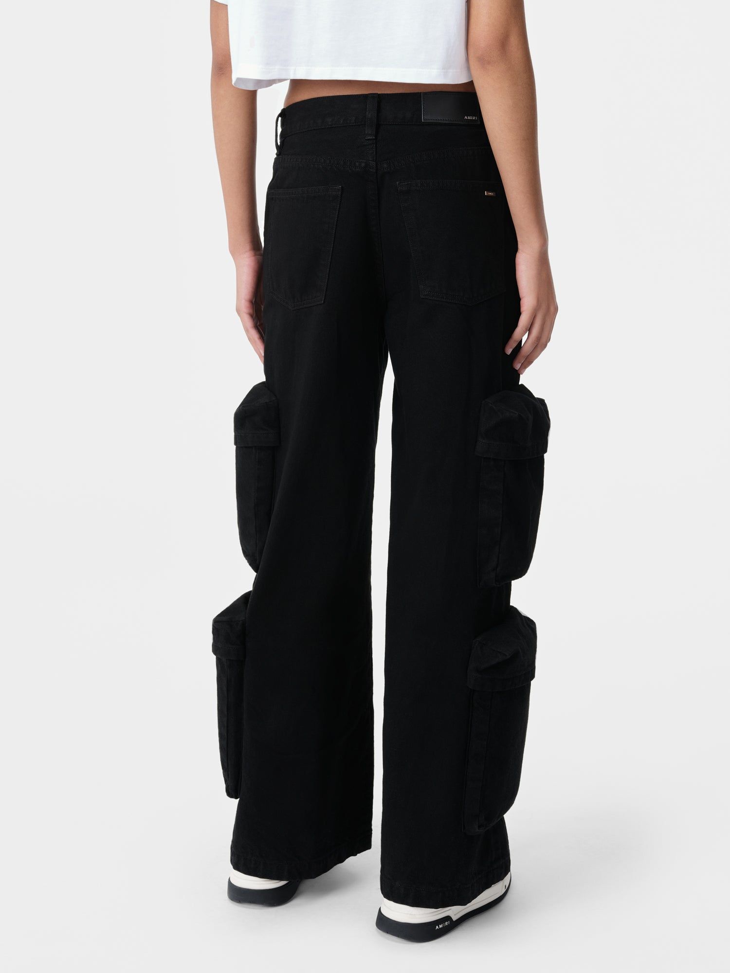 Denim Amiri Baggy Cargo Jean Mujer Negros | KQJXLM-795