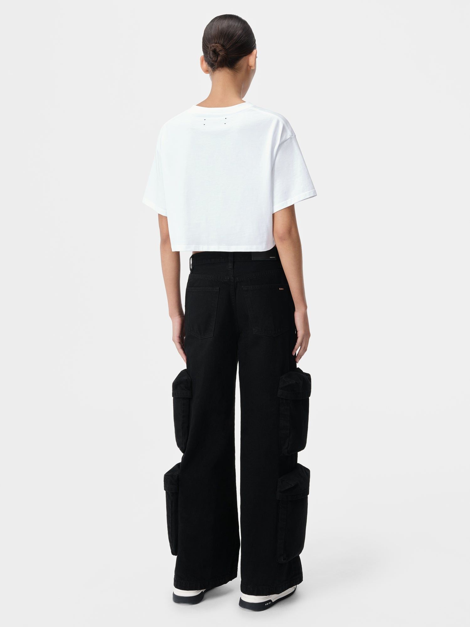 Denim Amiri Baggy Cargo Jean Mujer Negros | KQJXLM-795